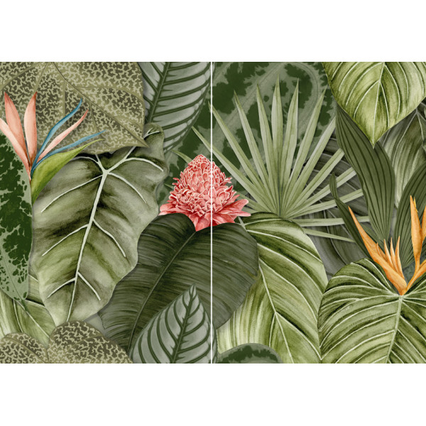 Tropical Oasis Original Style керамическая плитка с рисунком тропический  лес, листья, джунгли